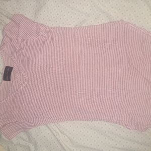 light pink striped shirt